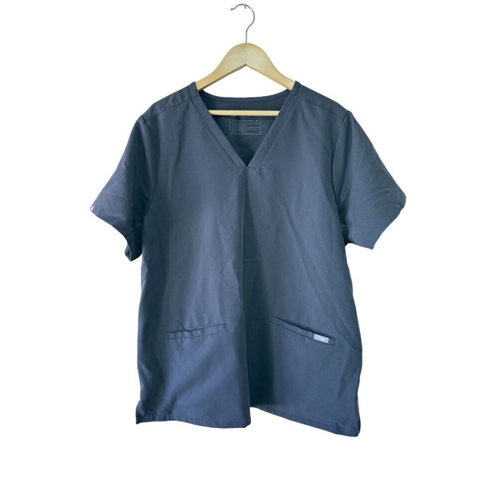 Figs Women's Casma Scrub Top Graphite Gray Size XL